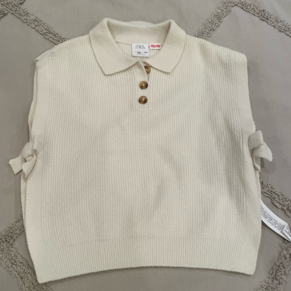 NEW ZARA Toddler Girls Sleeveless Sweater